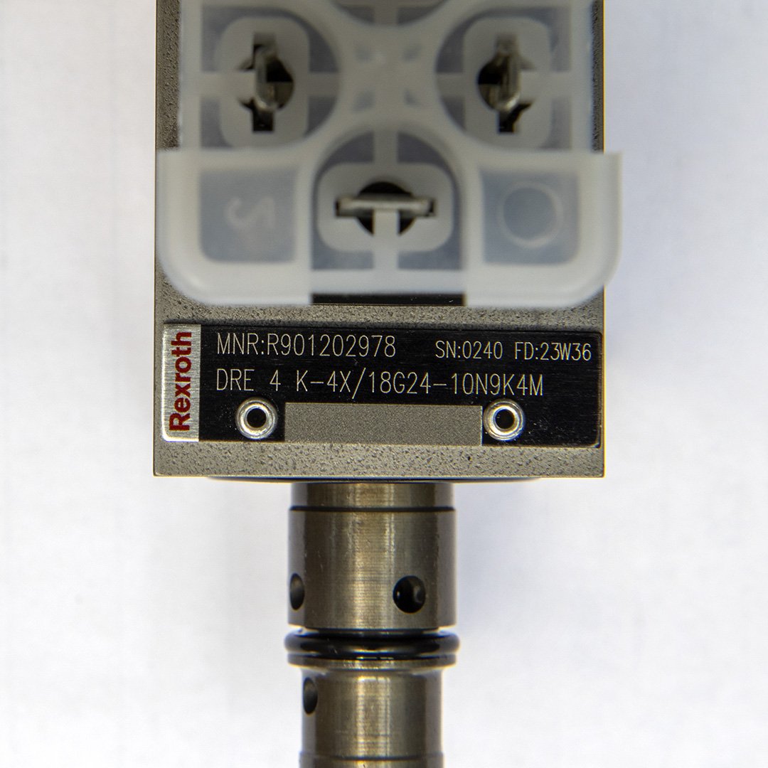 Rexroth DRE 4 K-4X Direct Operated Proportional Valve Cartridge Valve R901202978 With Manual Override Hydraulic Valve