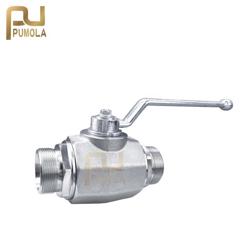 KHB(KHM)-M12/16/22/27/30 KHB-M36/42/52/60/72*2 Carbon Steel High Pressure Hydraulic Ball Valve KHB Stainless Steel Ball Valve