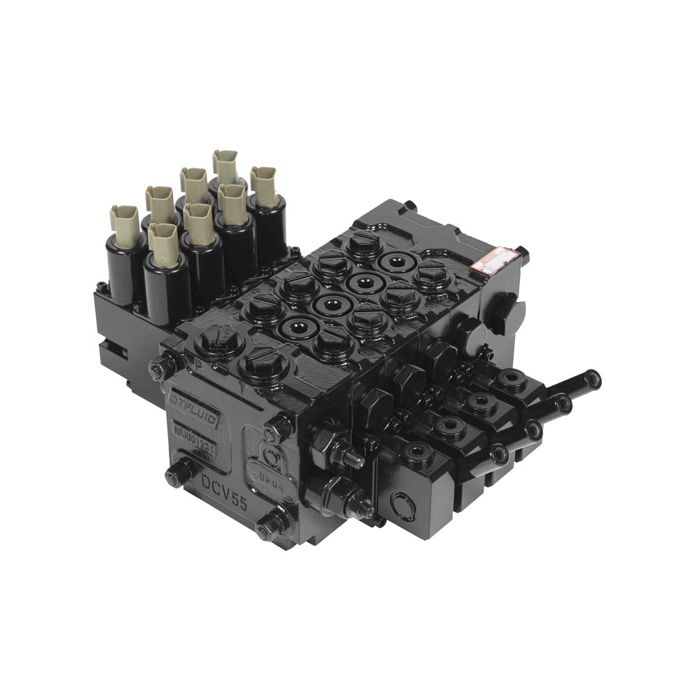 Mini Excavator Hydraulic Directional Control Valve with 24V Hydraulic Solenoid Valve Hot Sale