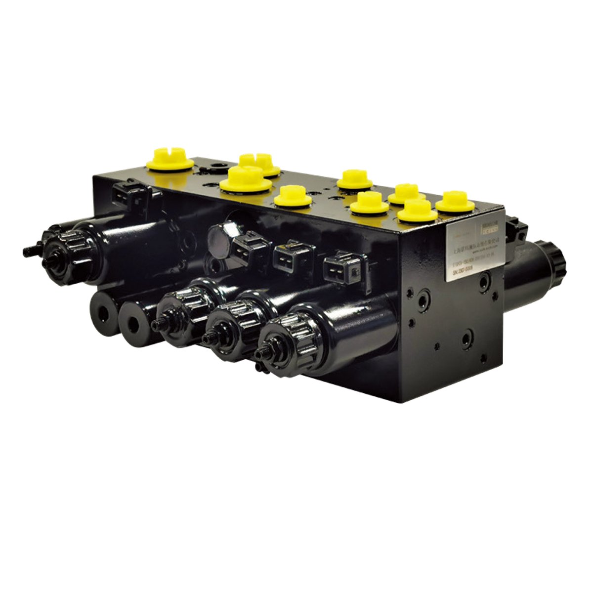 Load holding group manifold block hydraulic proportional multi-way directional speed Buchholz electric forklift control valve