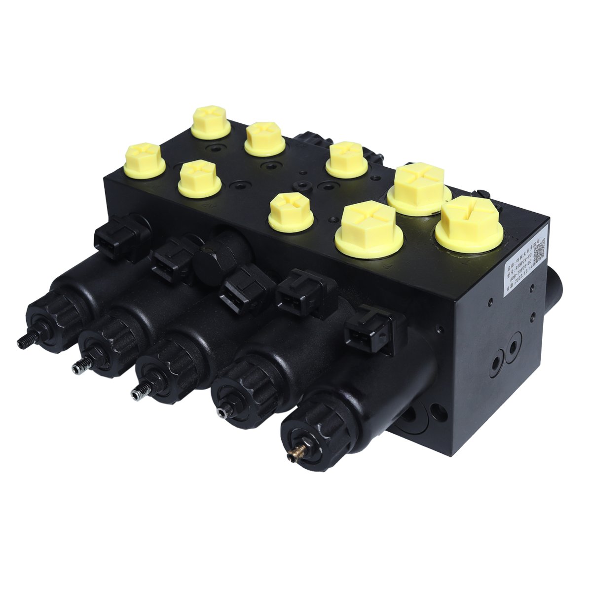 Load holding group manifold block hydraulic proportional multi-way directional speed Buchholz electric forklift control valve