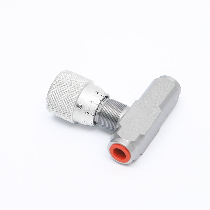 Hydraulic throttle check valve pneumatic hydraulic quick connector