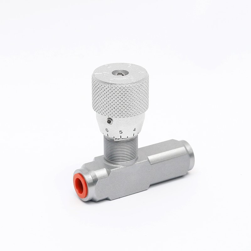Hydraulic throttle check valve pneumatic hydraulic quick connector