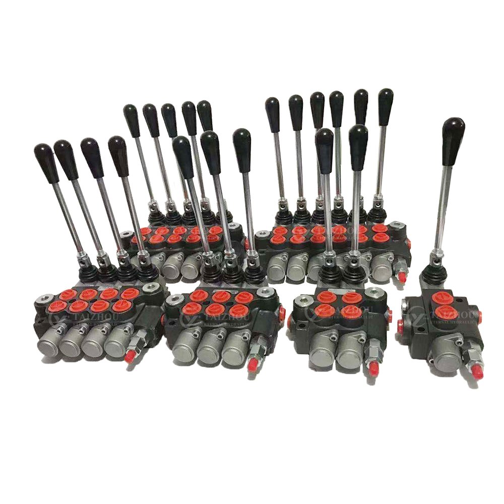4P40 4 spools hydraulic directional valve for agricultural forestry machine, hydraulic directional manual control monoblock val