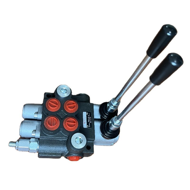 P40 2P40 Monoblock valve 12v DC 1 2 3 4 spool hydraulic oil valve Hydraulic Monoblock Directional Control Valve for Distributor