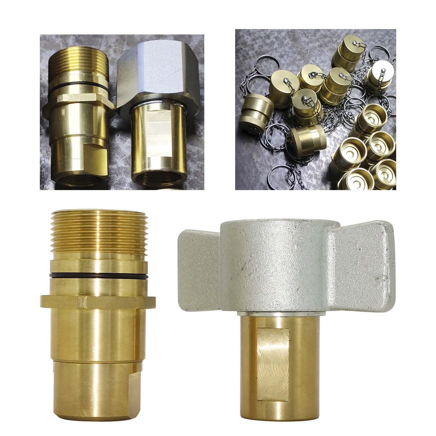 NAIWO Thread Connecting quick release connector Quick Disonnect Coupling hydraulic part Brass wing nut quick couplers NWGT