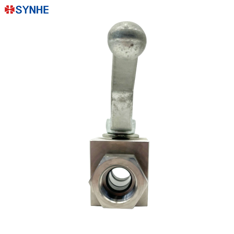 SYNHE hydraulic pressure RC NPT BSP 6000psi stainless steel 304 316 KHB High pressure manual 2 way female threaded Ball Valve