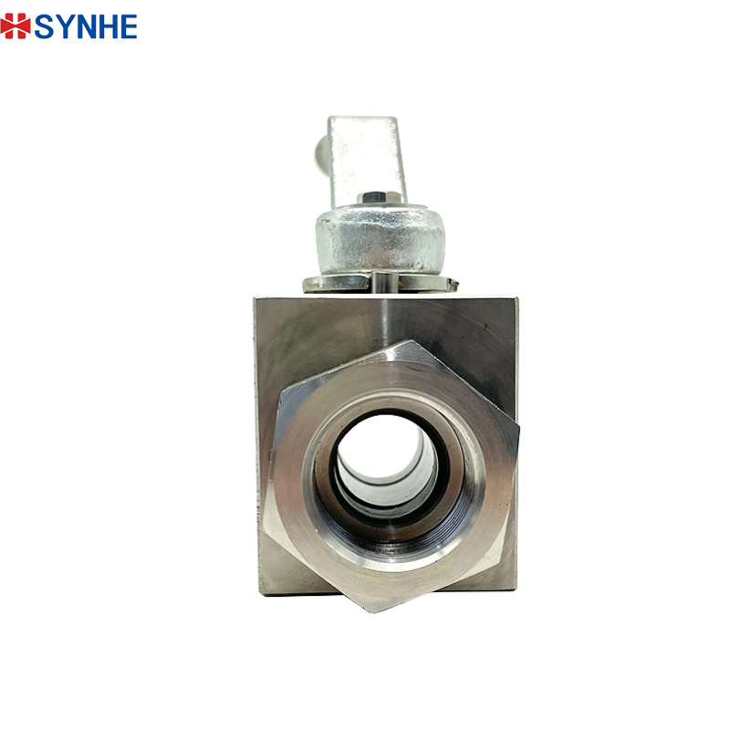 SYNHE hydraulic pressure RC NPT BSP 6000psi stainless steel 304 316 KHB High pressure manual 2 way female threaded Ball Valve