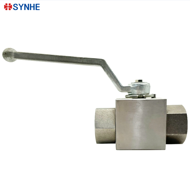 SYNHE hydraulic pressure RC NPT BSP 6000psi stainless steel 304 316 KHB High pressure manual 2 way female threaded Ball Valve