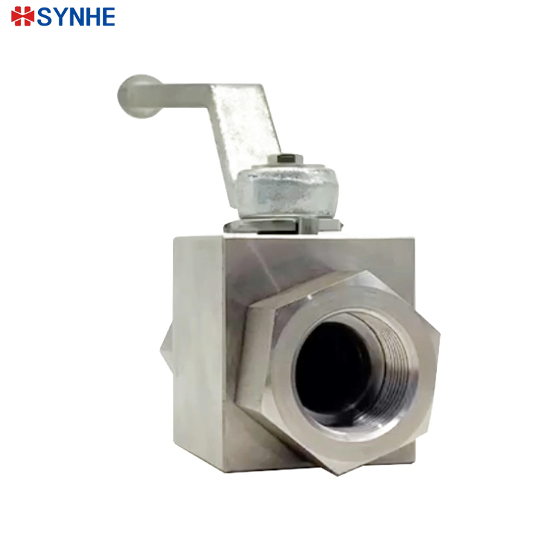 SYNHE hydraulic pressure RC NPT BSP 6000psi stainless steel 304 316 KHB High pressure manual 2 way female threaded Ball Valve