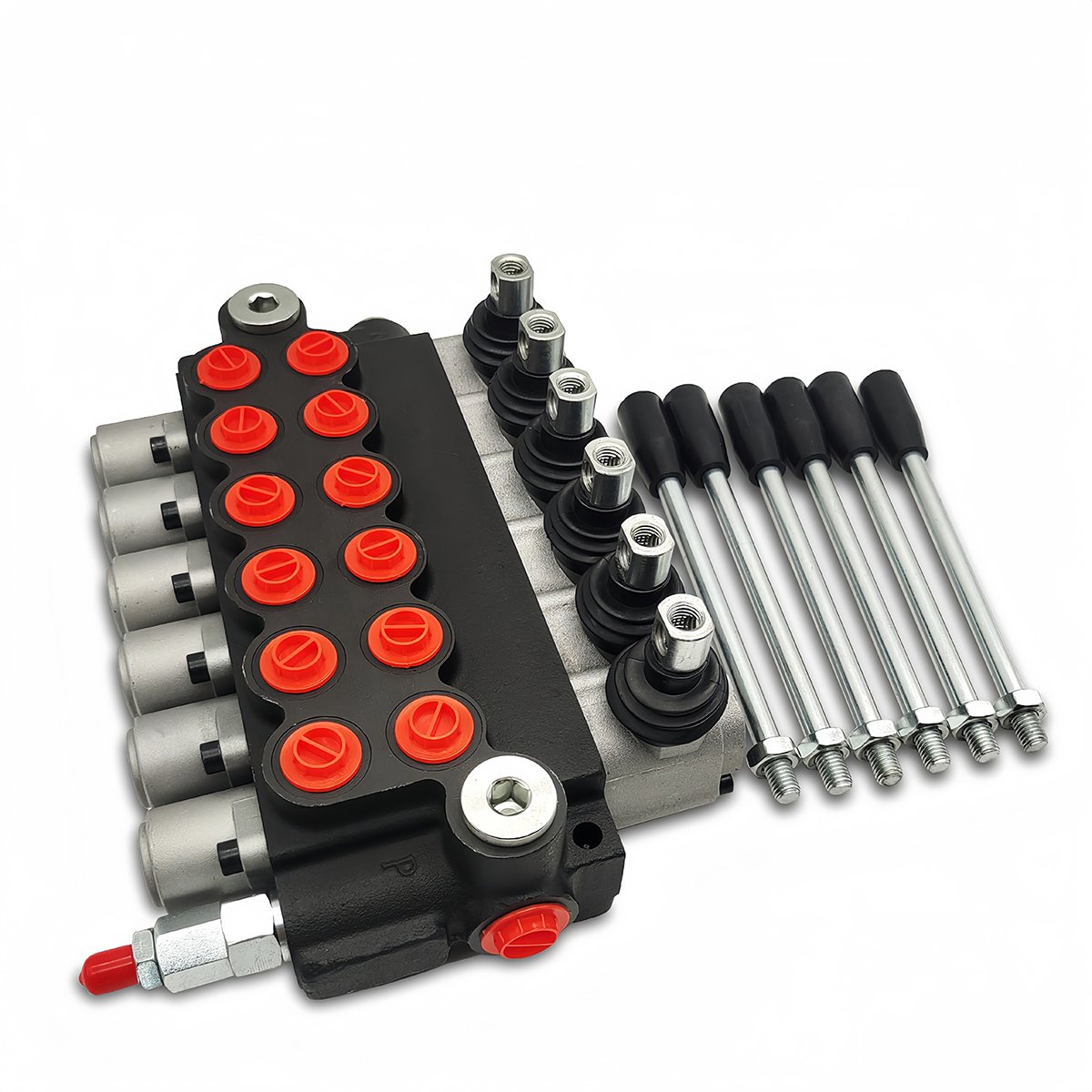 Customized 1P40 2P40 3P40 4P40 5P40 6P40 40L/min 1~7 Spools Control Hydraulic Direction Control Valve