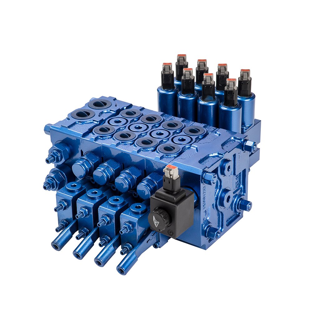 Electric and Manual Control Proportional Hydraulic Control Valve Crane Use with Levers