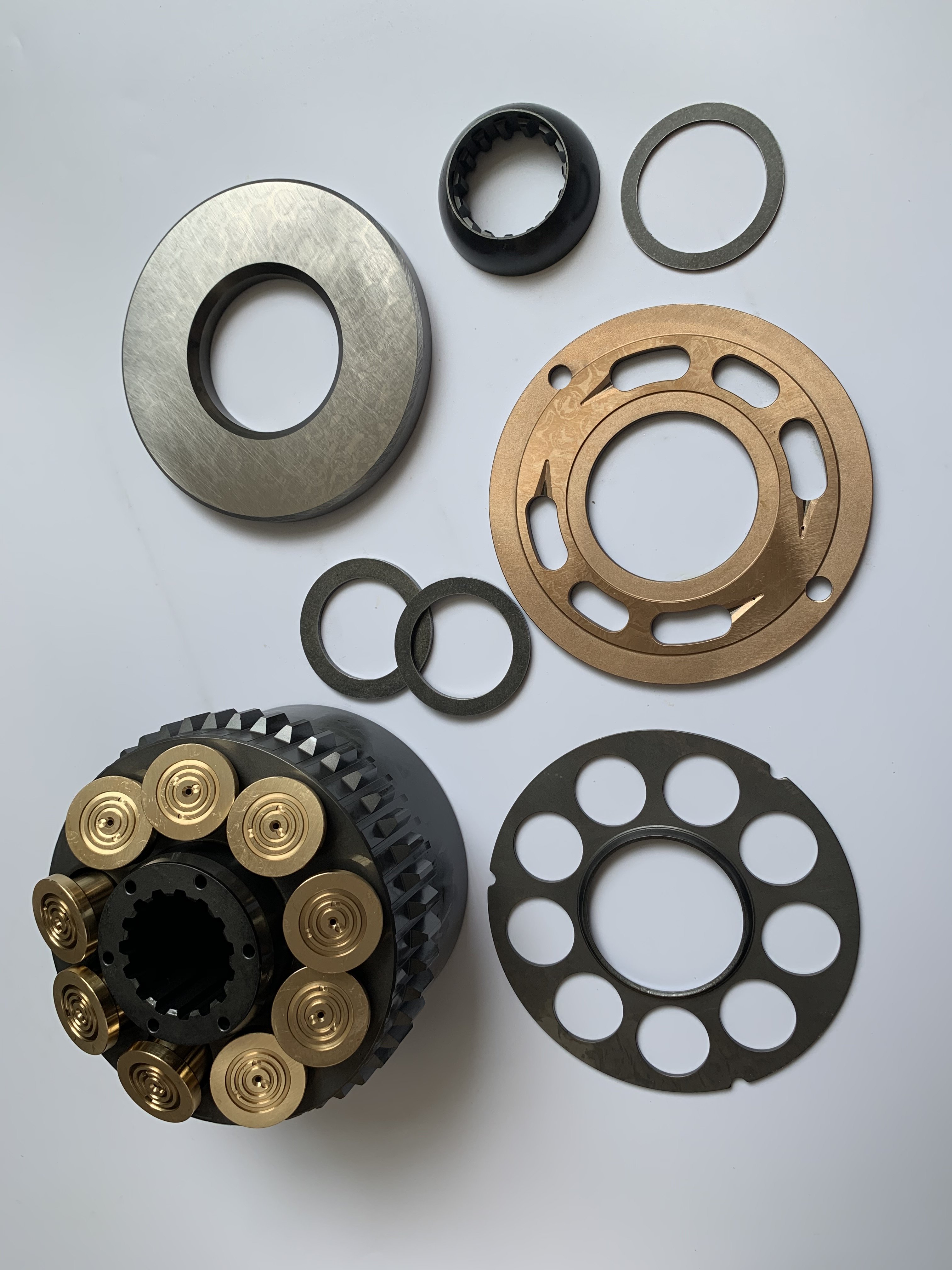 M2X146 cylinder block piston ball guide retainer plate valve plate saddle bearing for hydraulic pump