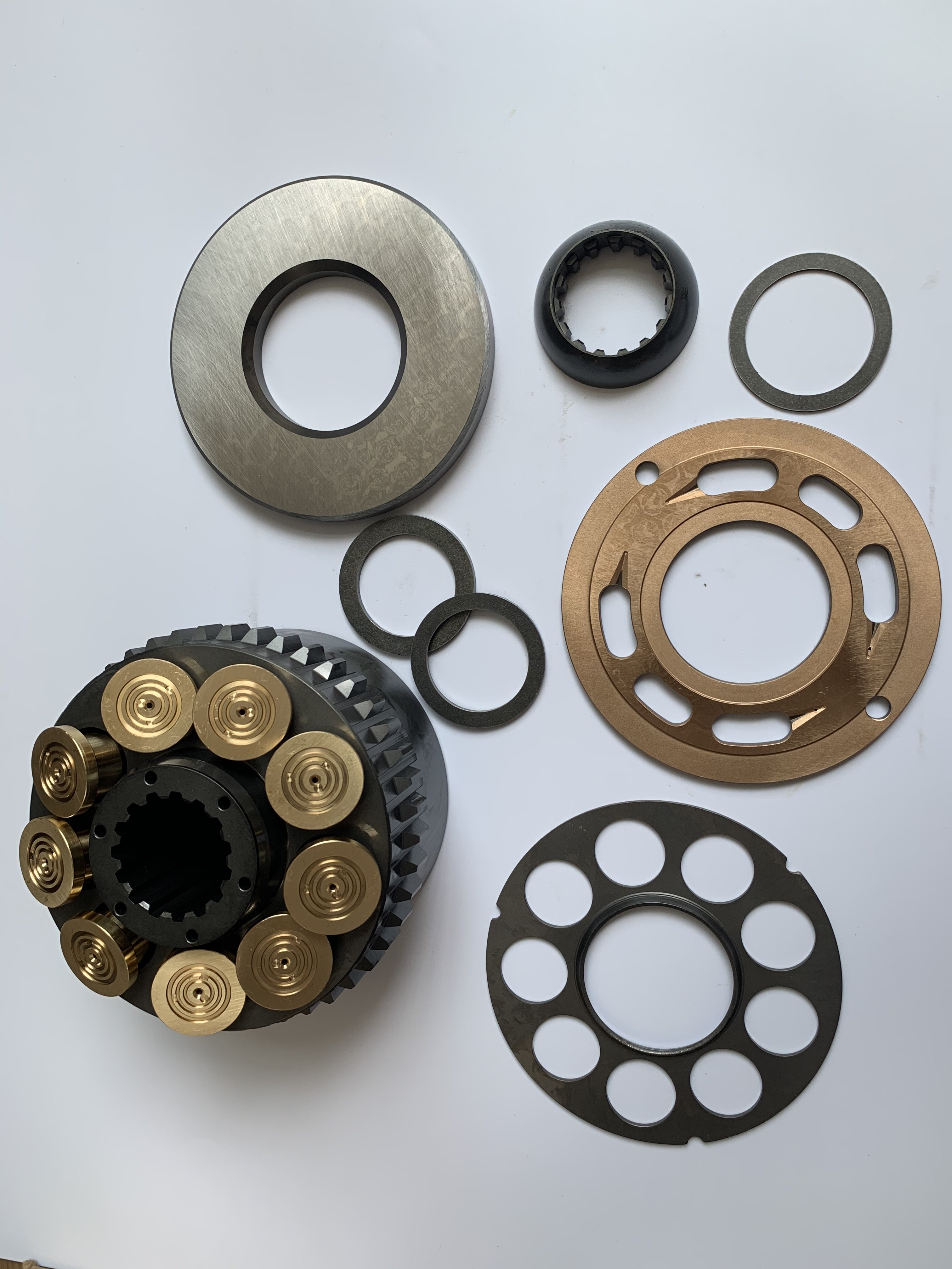 M2X146 cylinder block piston ball guide retainer plate valve plate saddle bearing for hydraulic pump