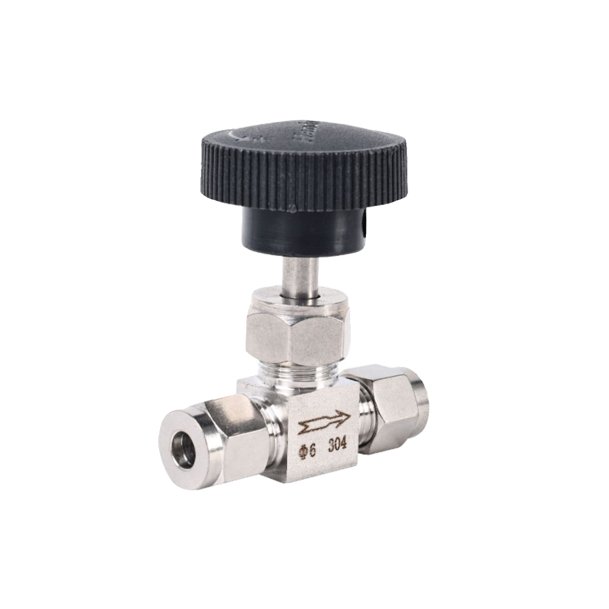 304 Stainless Steel Card Sleeve Flow Control Valve Needle Globe Regulating Valve Hydraulic Parts