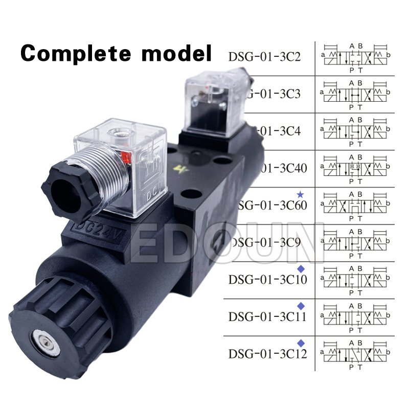 4we6d62/eg24n9k4 rexroth solenoid valve yuken dsg-01-3c2 hydraulic 6 way directional solenoid control valve