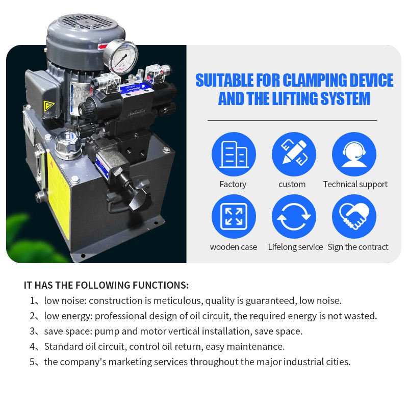 High-Pressure Hydraulic Power Units/Packs AC 220V/380V/460V Electric Power Station Vertical Type Valves Equipment New