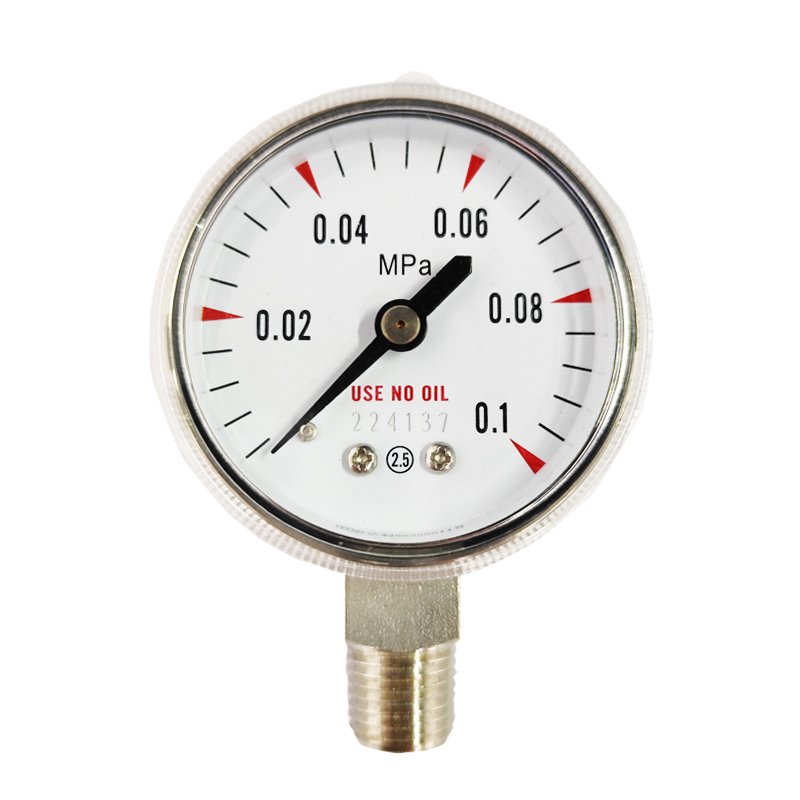 316 stainless steel Valve pressure gauge Pressure gauges for various pressure ranges