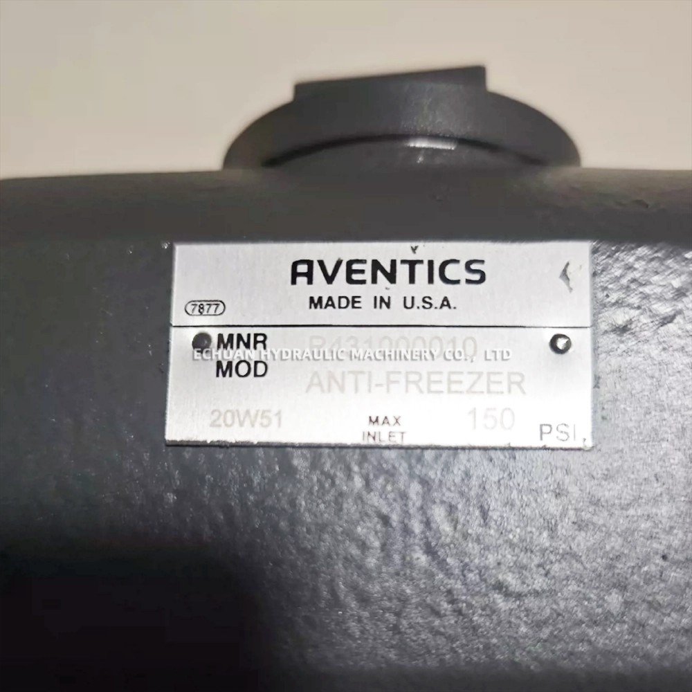 Reliable Italian Brand Hydraulic Parts Proportional Flow Control Valve AVENTICS R431000010 ANTI-FREEZER hydraulic pump
