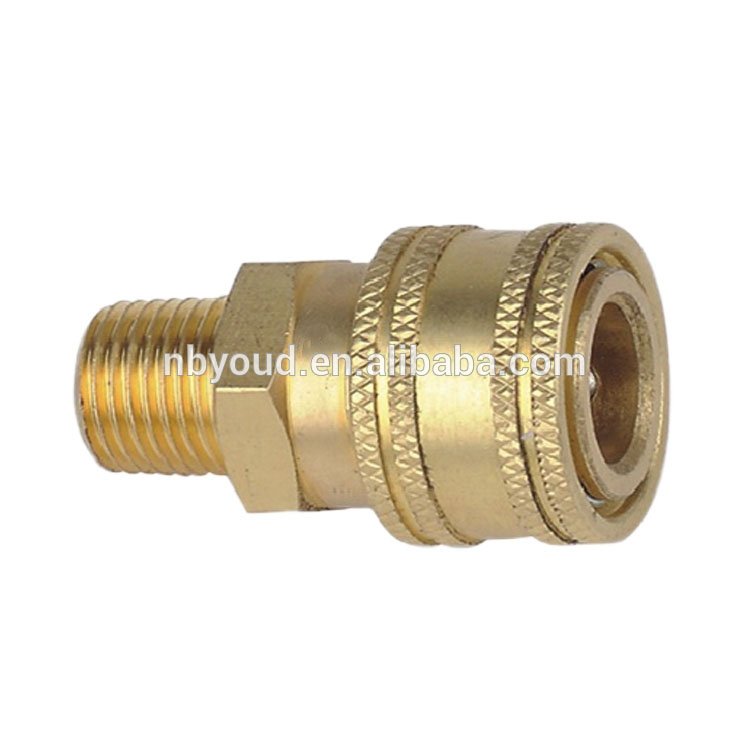 No Valve hydraulic quick coupling straight-thru