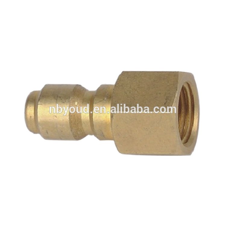No Valve hydraulic quick coupling straight-thru