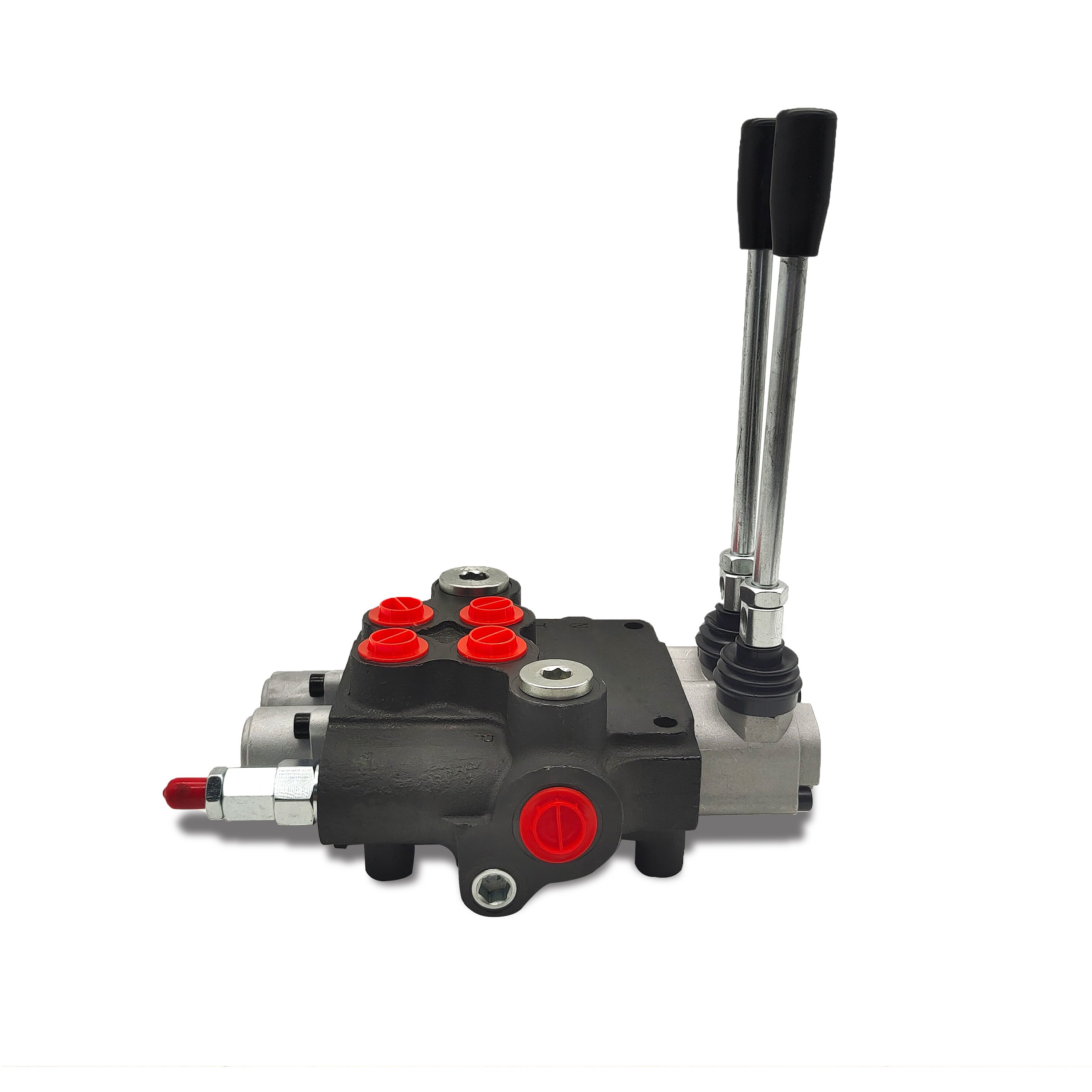 Lixin P80 2 spools hydraulic spool valve with joystick with 80 l/min control for heavy tractor