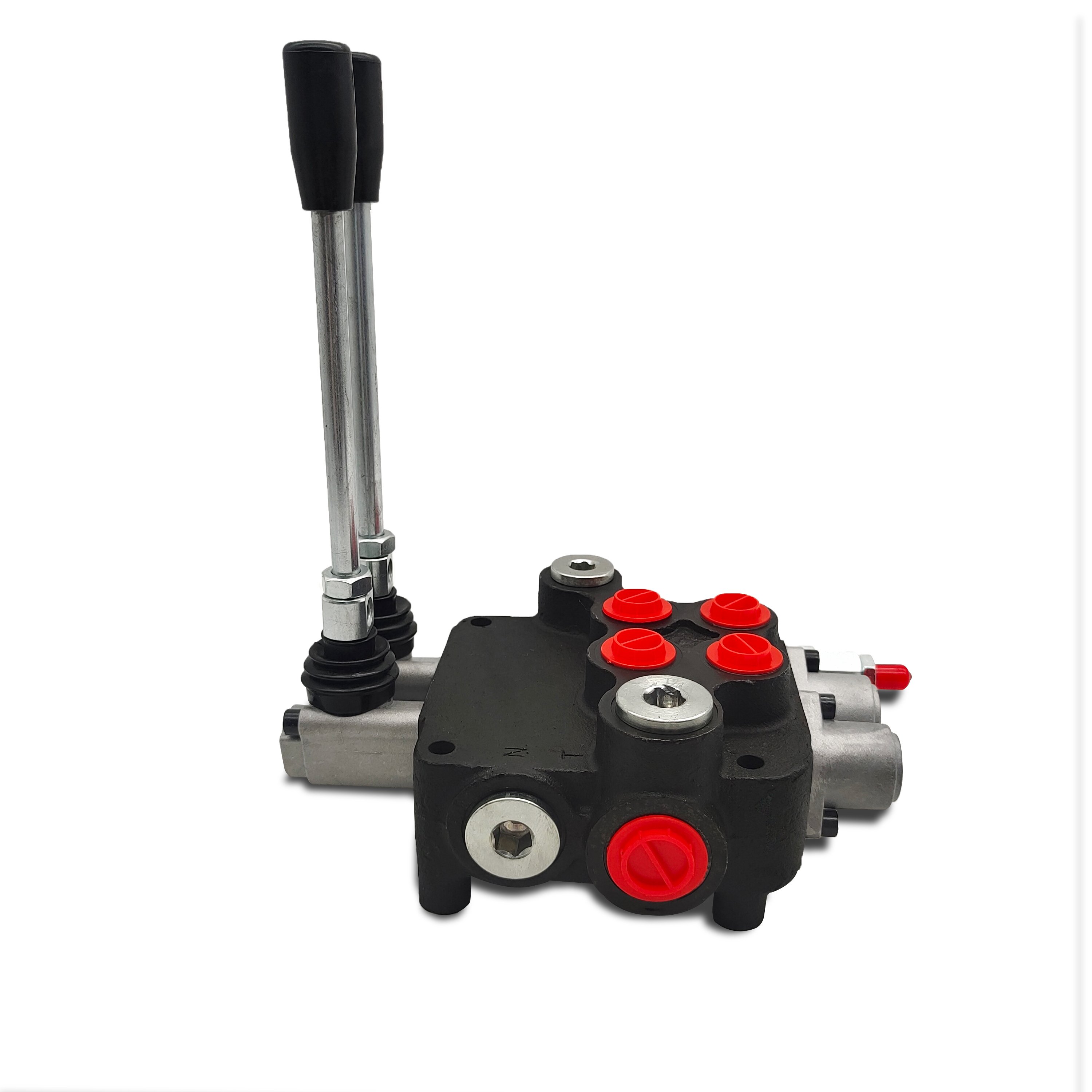 Lixin P80 2 spools hydraulic spool valve with joystick with 80 l/min control for heavy tractor