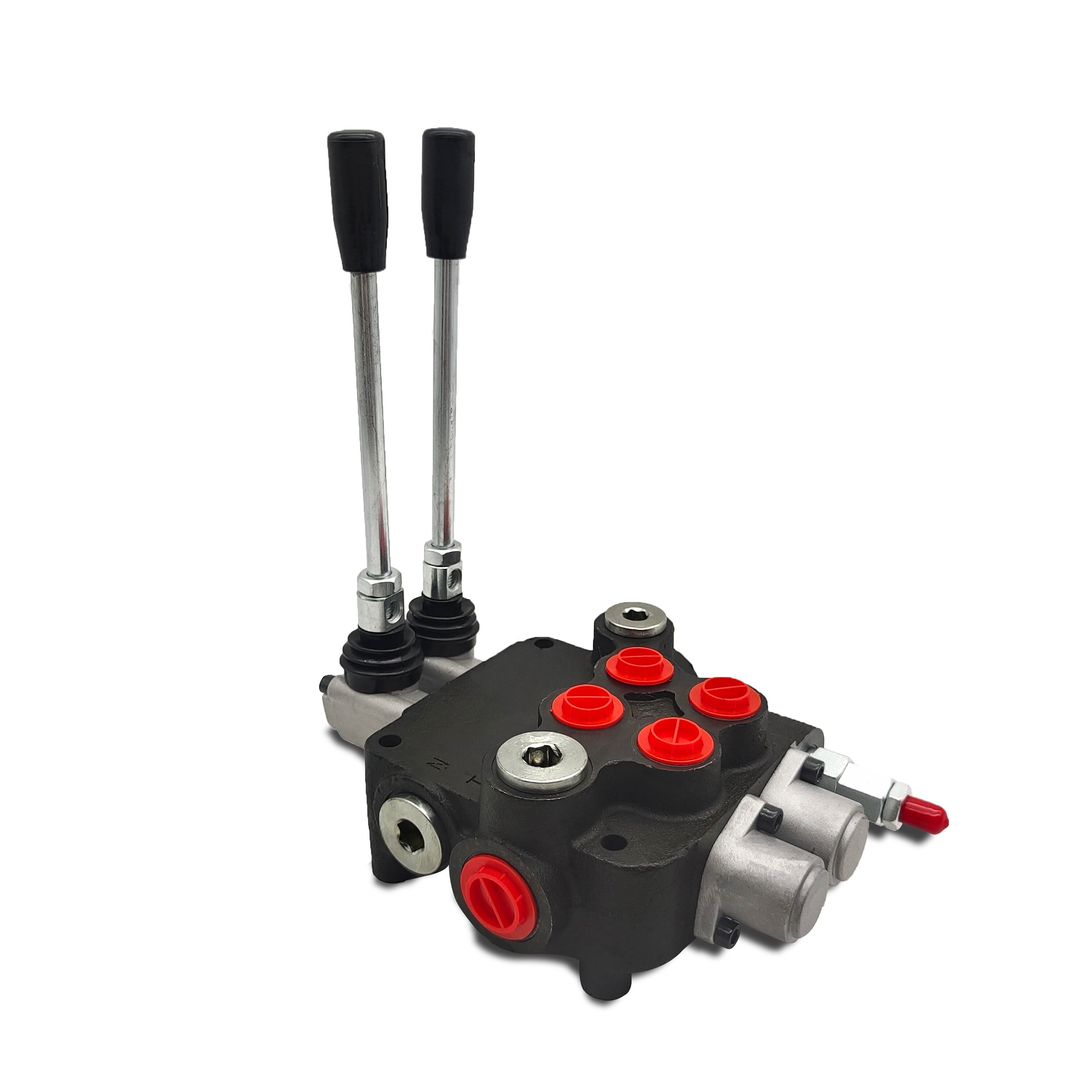 Lixin P80 2 spools hydraulic spool valve with joystick with 80 l/min control for heavy tractor