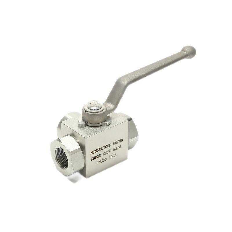 China manufacturer Hydraulic Ball valve high pressure KHB & KHB3K Series Zinc plating Control Valve 2 way/3 way