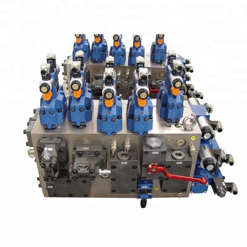 Scrap steel shearing machine, strapping machine, high-pressure and high flow hydraulic valve block,logic valve integrated block