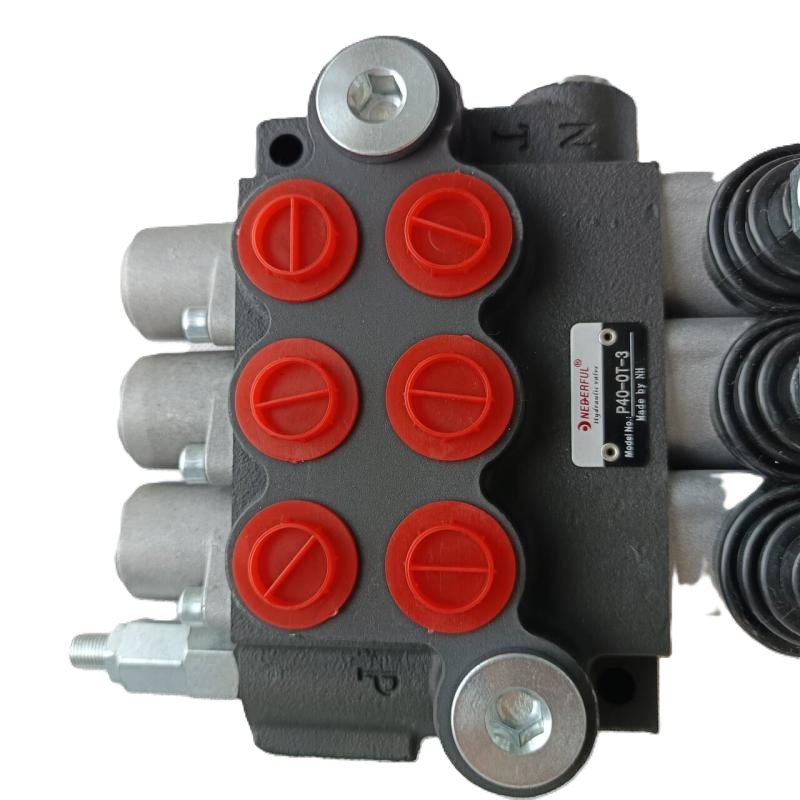 3P40 P80 P120 Directional Joystick Hydraulic Valve Tractor Loader 3 Spool P40-3 Hydraulic Monoblock Directional Control Valve