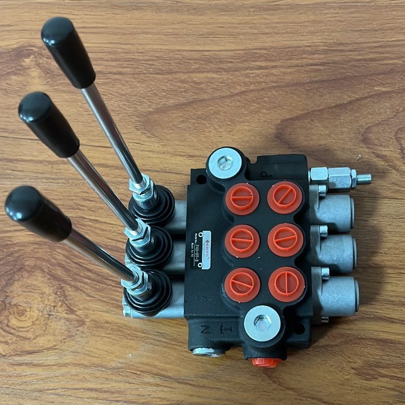 3P40 P80 P120 Directional Joystick Hydraulic Valve Tractor Loader 3 Spool P40-3 Hydraulic Monoblock Directional Control Valve