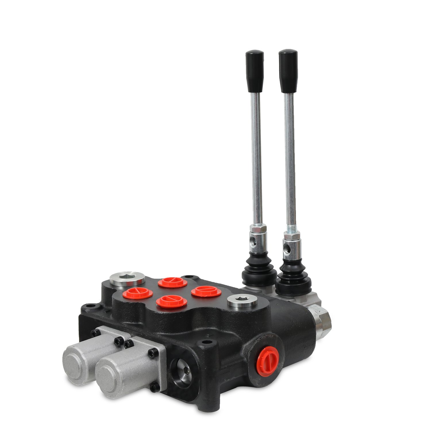 Lixin P120 2 spools hydraulic spool valve with joystick with 120L/min control for heavy tractor
