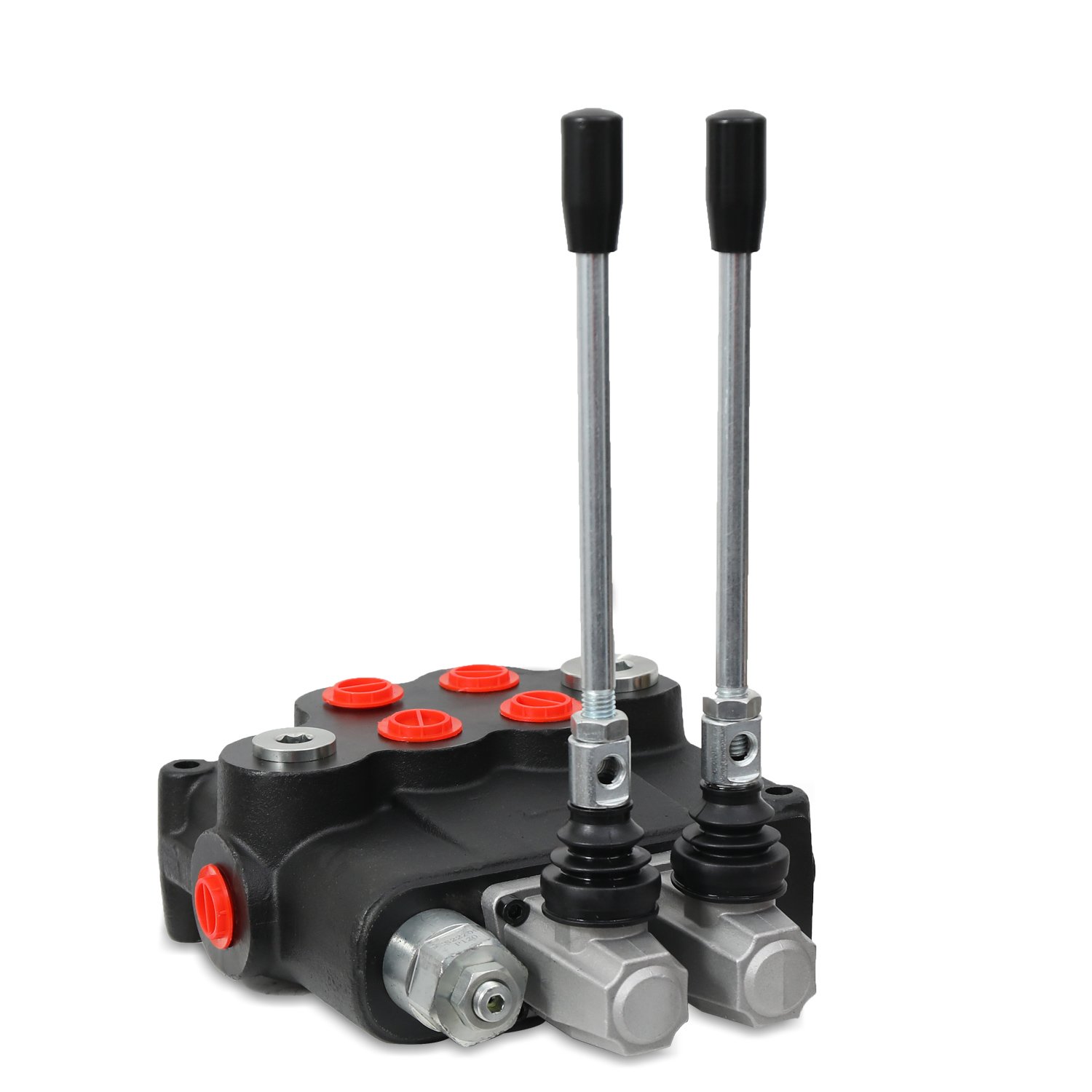 Lixin P120 2 spools hydraulic spool valve with joystick with 120L/min control for heavy tractor