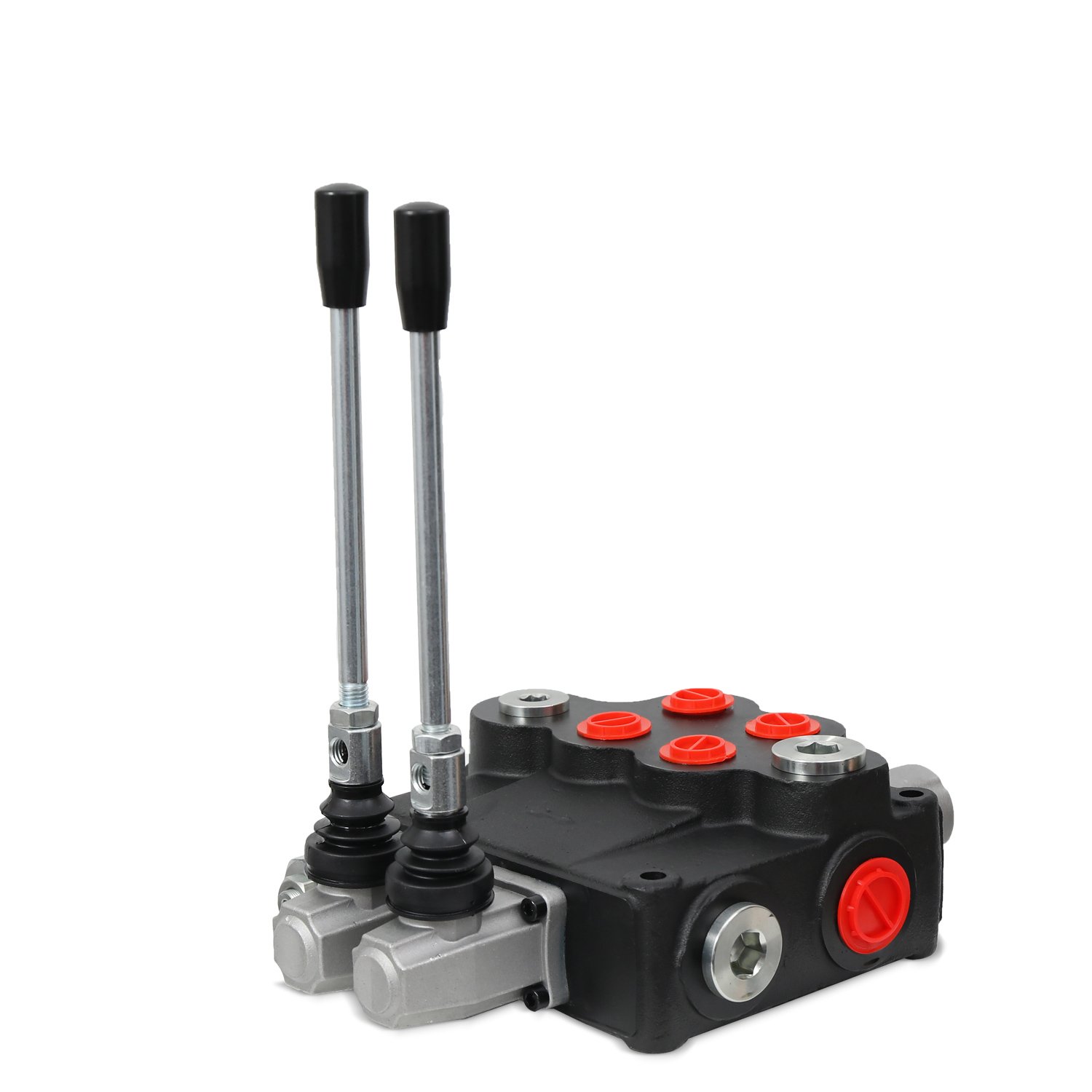 Lixin P120 2 spools hydraulic spool valve with joystick with 120L/min control for heavy tractor