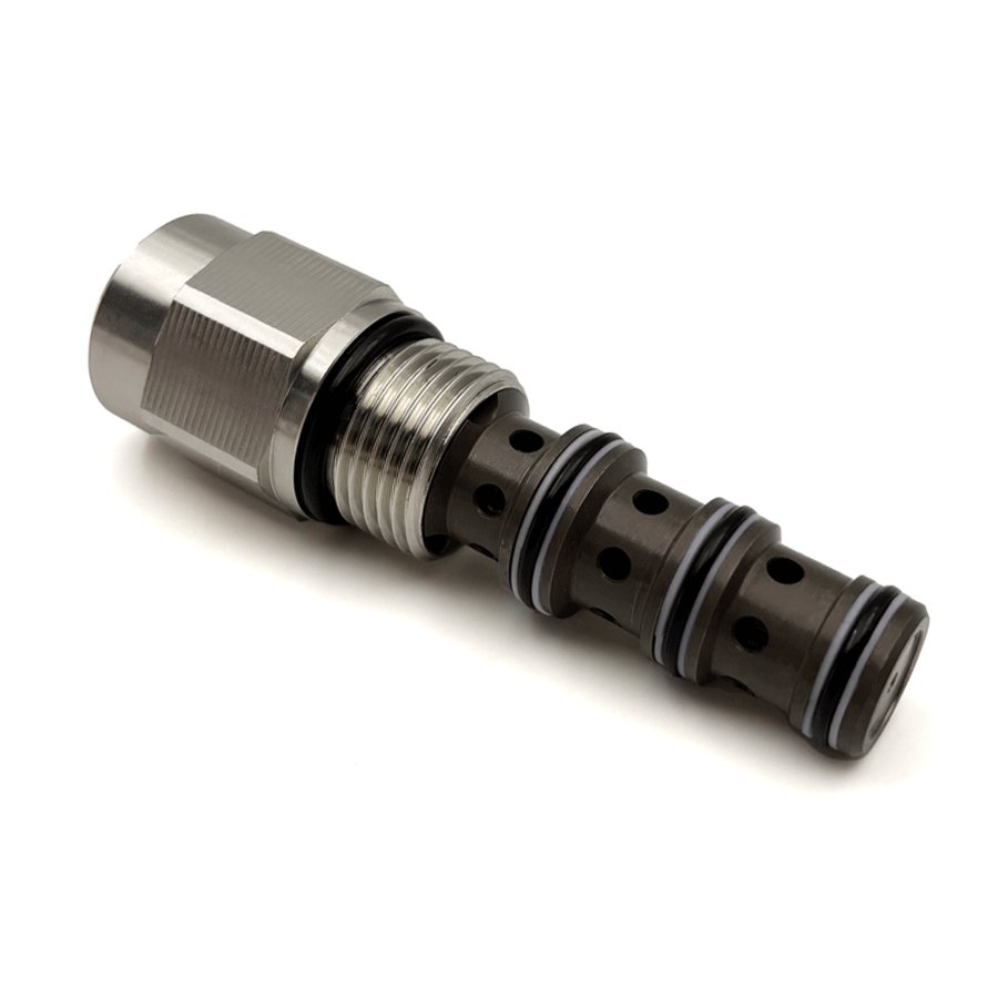 Hydraulic Directional Control Screw-in Pilot Operated Spool-type 2-position 3-way Internal Vent Threaded Cartridge Valve PD10-41