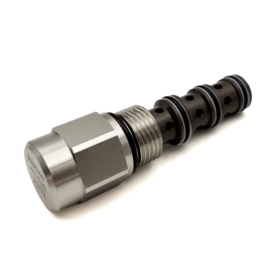 Hydraulic Directional Control Screw-in Pilot Operated Spool-type 2-position 3-way Internal Vent Threaded Cartridge Valve PD10-41