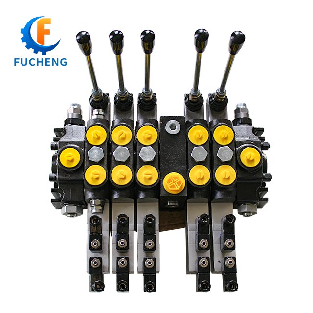 DCV140 sectional control valves with electric pneumatic control for garbage collector truck