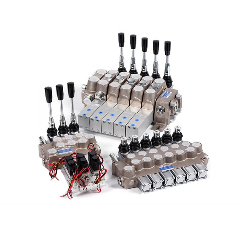 Custom DCV40-301 3 spool hydraulic solenoid operated directional valve hydraulic manual directional valve