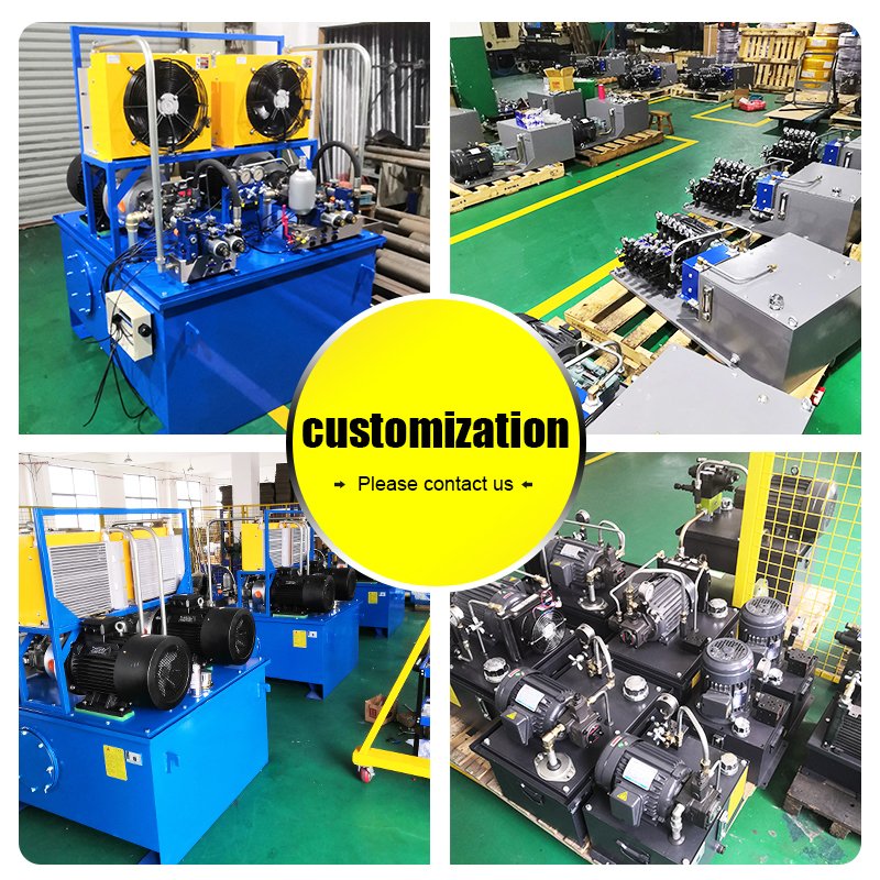 High Quality Vertical Hydraulic Station High-Pressure Hydraulic Power Pack AC220V/380V/460V New Condition with Valves