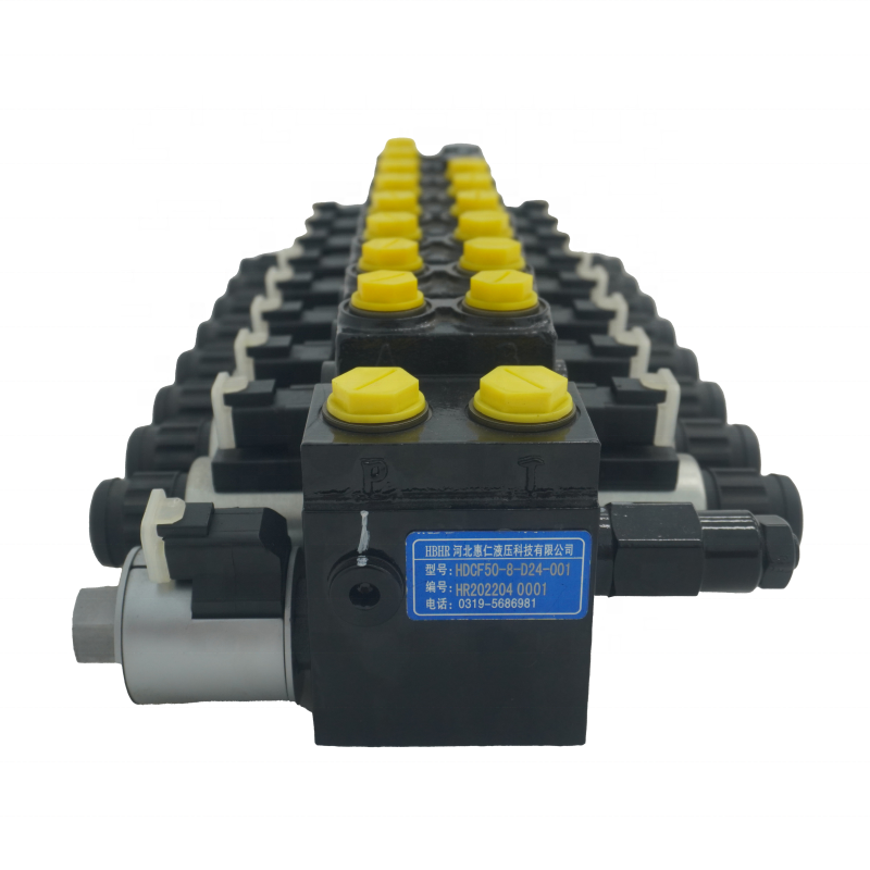 Grain Harvesters Multiple 24V 8 Spools Electric-hydraulic Control Directional Sectional Valve