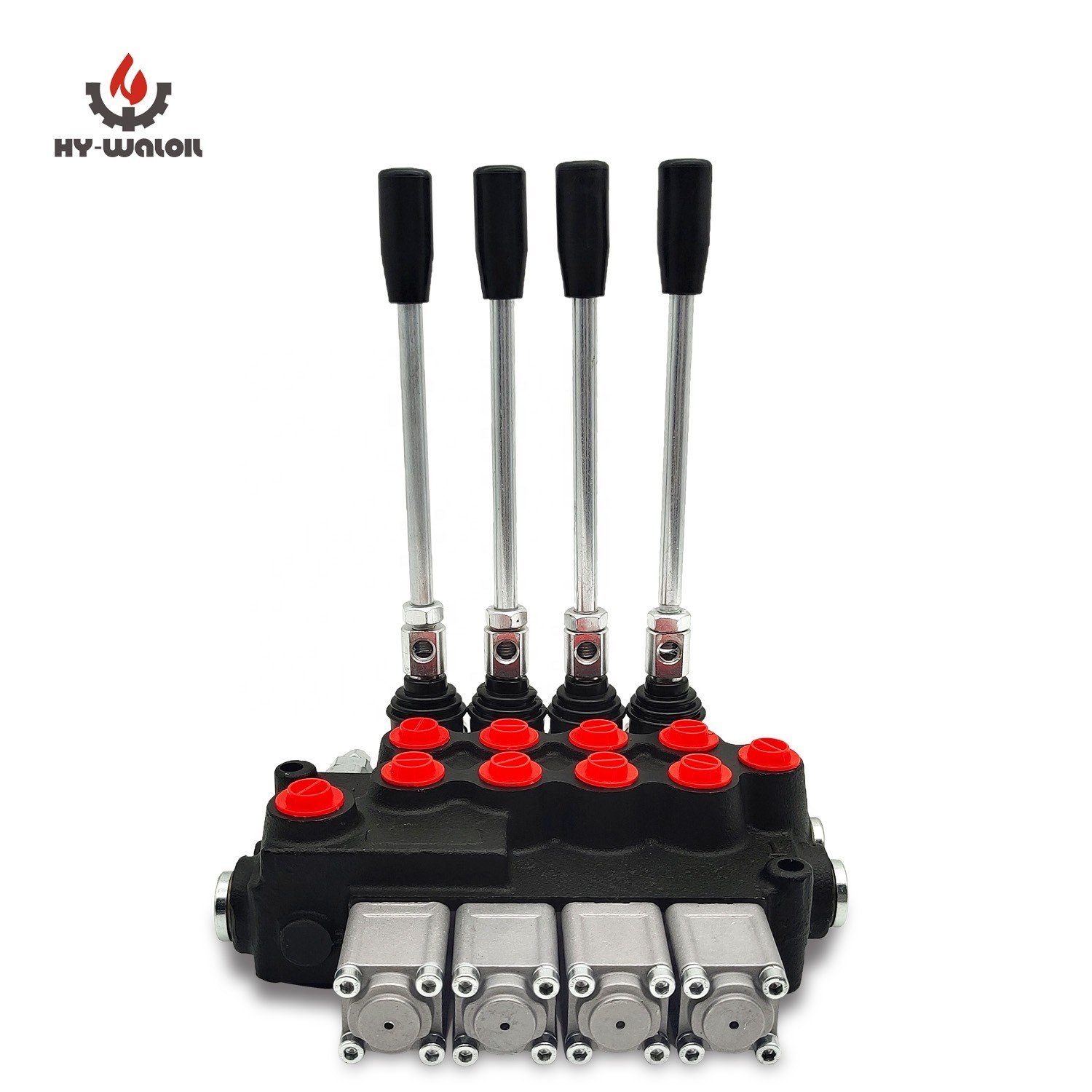 High-Efficiency Hy-Waloil 63L/min 4-Spool Hand Operated Hydraulic Distributor Monoblock Valve for Industrial Applications