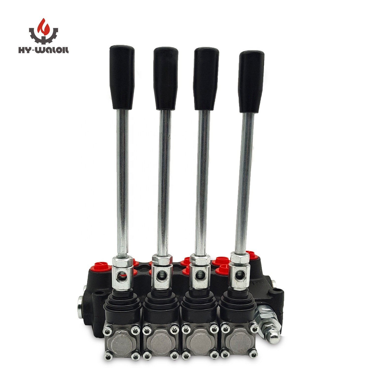 High-Efficiency Hy-Waloil 63L/min 4-Spool Hand Operated Hydraulic Distributor Monoblock Valve for Industrial Applications
