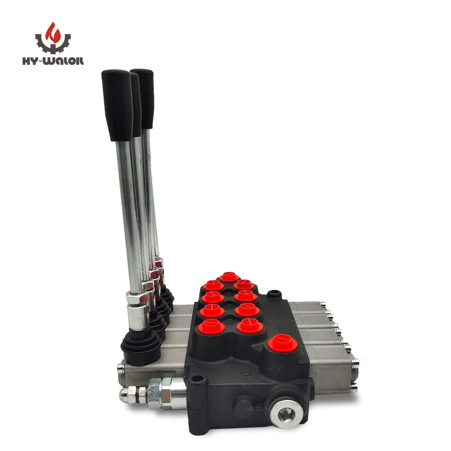 High-Efficiency Hy-Waloil 63L/min 4-Spool Hand Operated Hydraulic Distributor Monoblock Valve for Industrial Applications