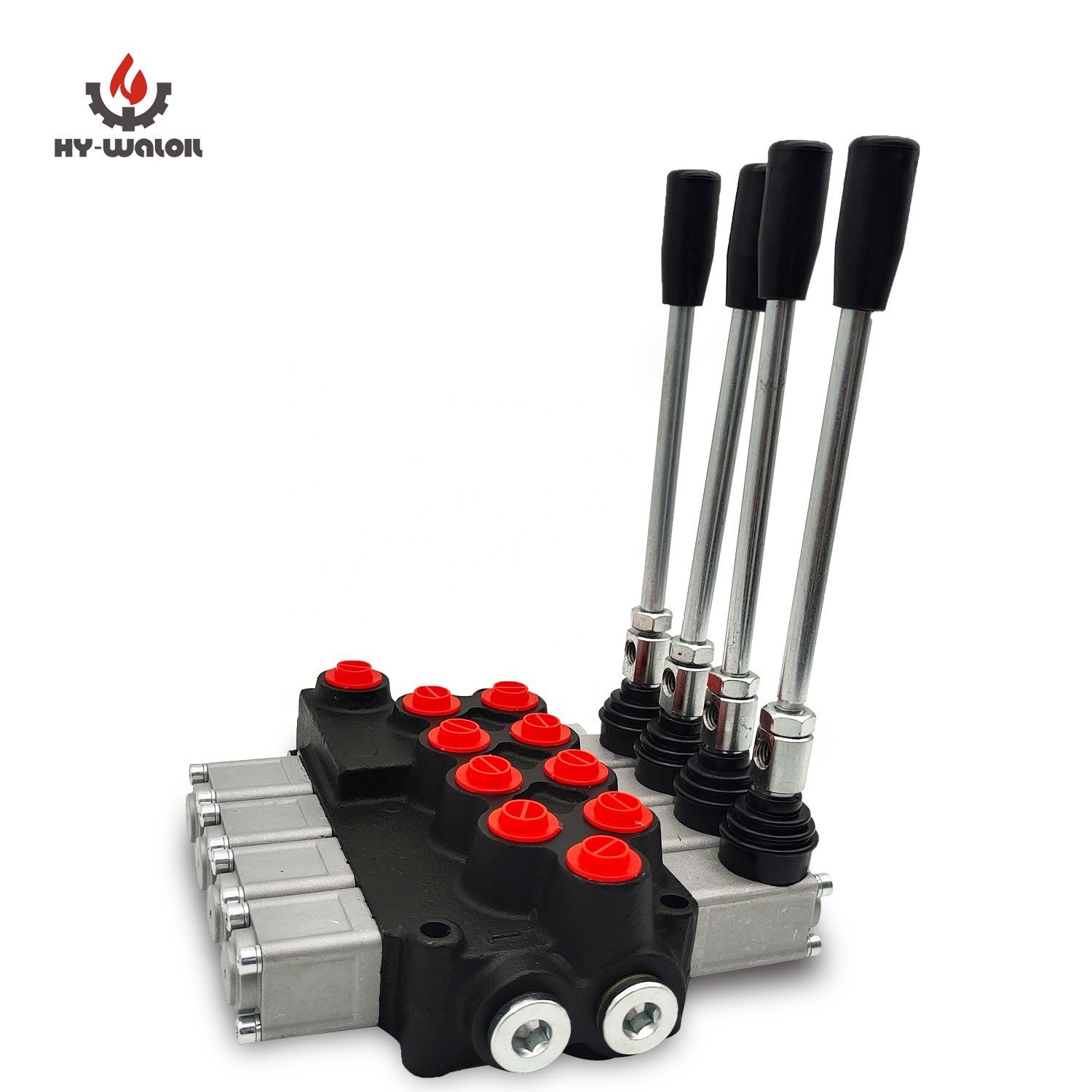 High-Efficiency Hy-Waloil 63L/min 4-Spool Hand Operated Hydraulic Distributor Monoblock Valve for Industrial Applications