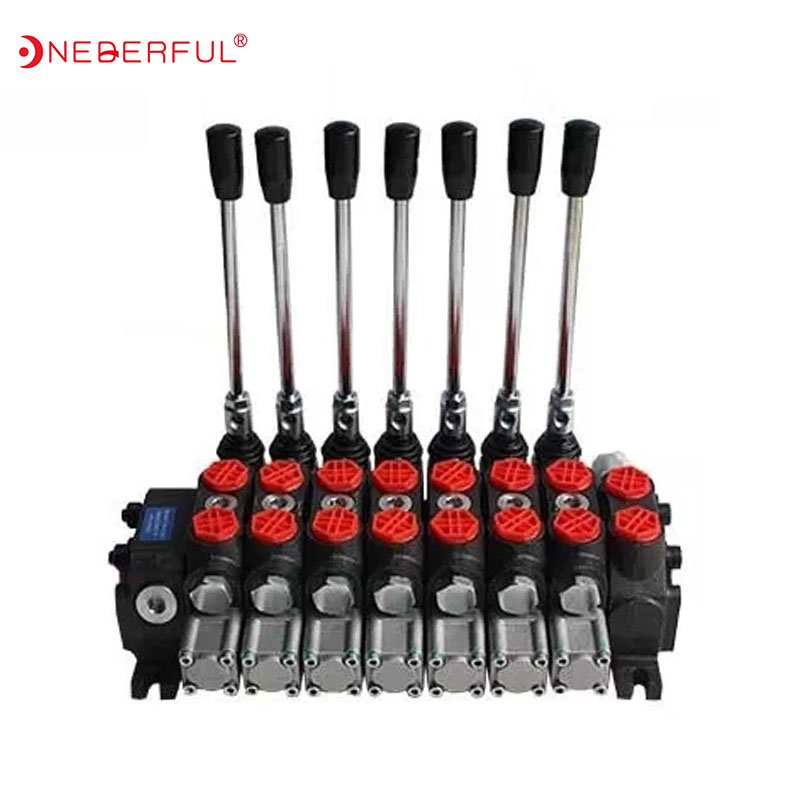 60L/M Flow Rate DCV60 Series 180lpm Lever Sectional Directional Manual Control Valve 3 lever pneumatic control kits DISTRIBUTOR