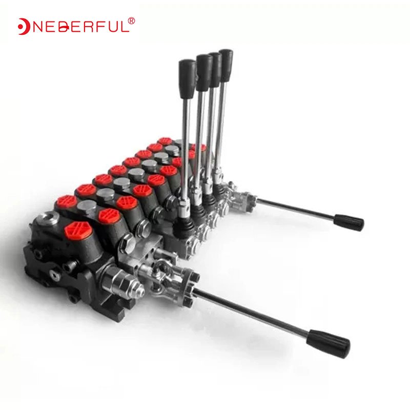 60L/M Flow Rate DCV60 Series 180lpm Lever Sectional Directional Manual Control Valve 3 lever pneumatic control kits DISTRIBUTOR