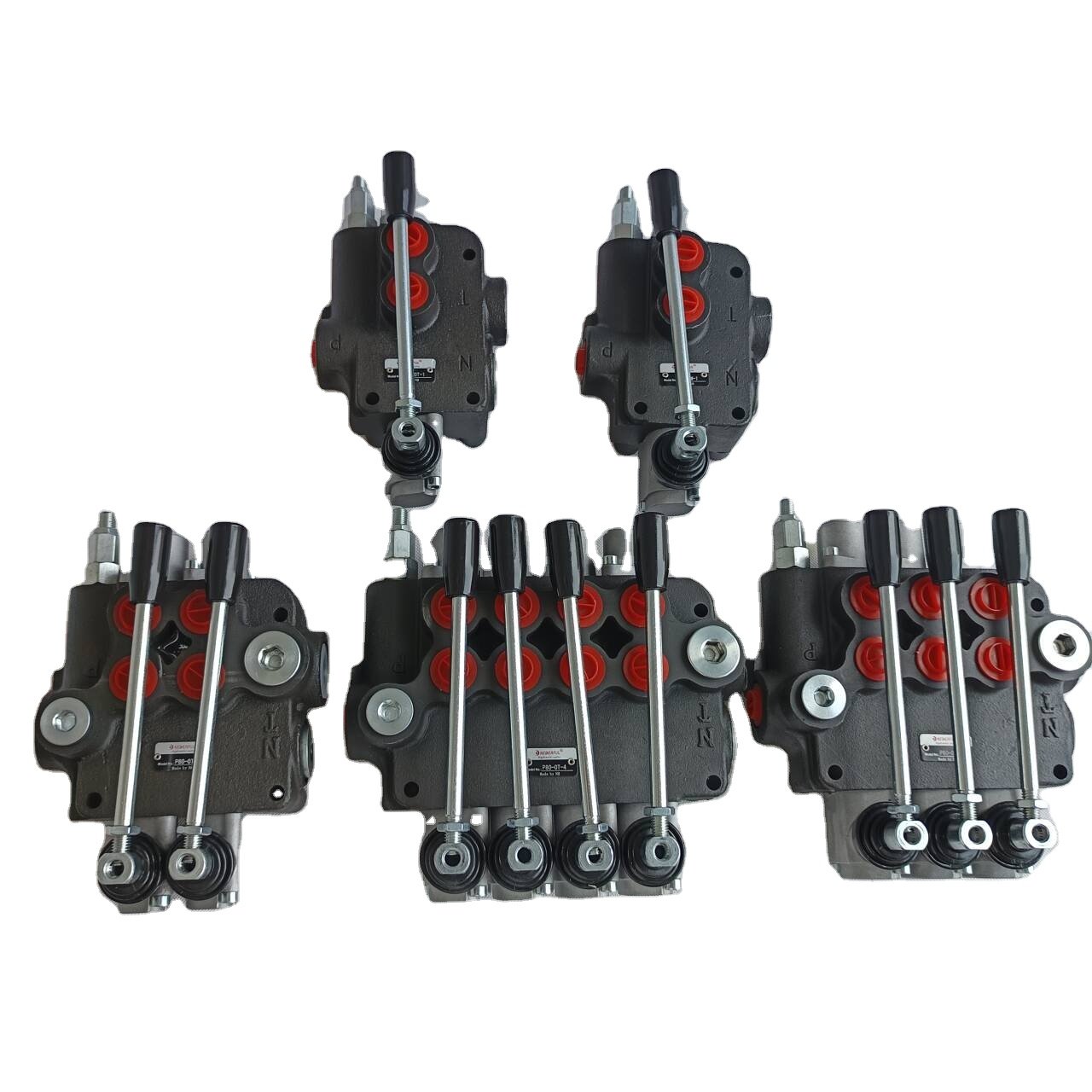 ONEDERFUL hydraulic electric and air control valve 80 LPM 4 spools P80-4 for lever 250 bar Monoblock Hydraulic Distributor