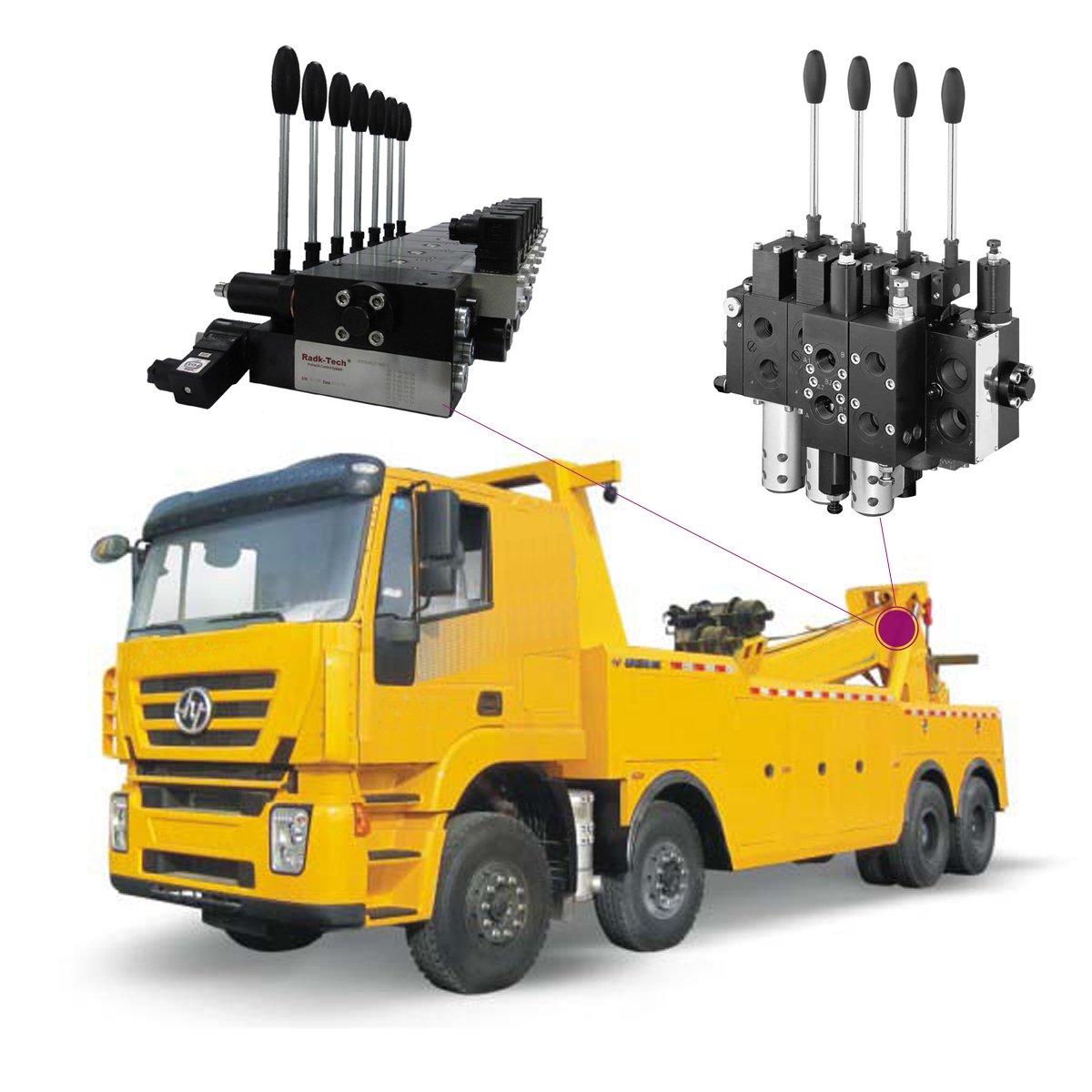 Hydraulic proportional multi-way directional spool valve bank hawe type PSL PSV PSM load-sensing size 3 group manifold block