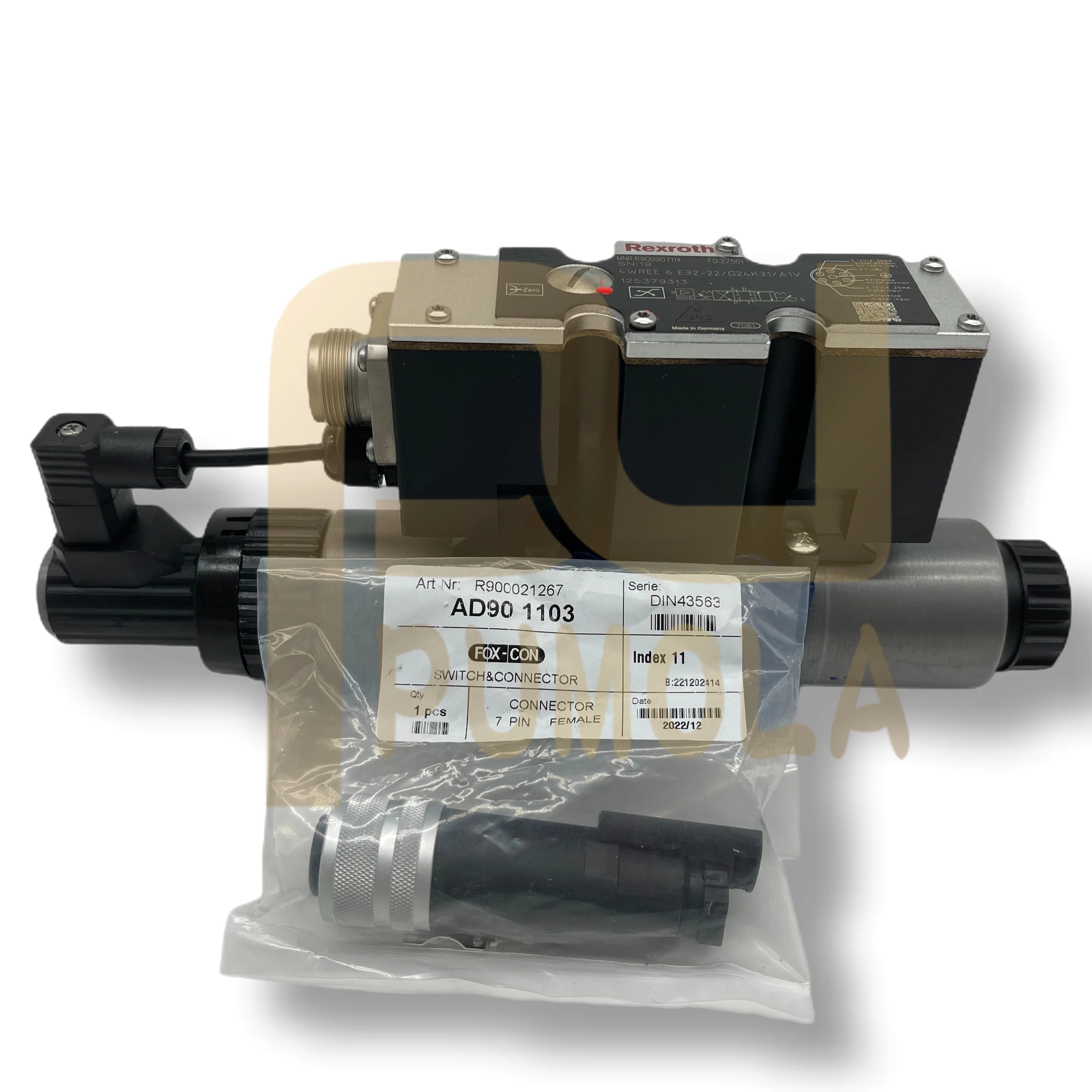 Rexroth 4WRE E 6 E 32 - 2x / G24 K31 / A1V 4WRE 4WRE6 4WRE6E Hydraulic Proportional Directional Valve Hydraulic Solenoid Valve